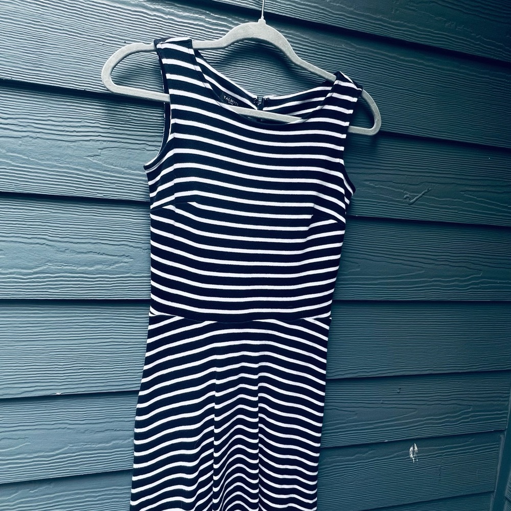 Striped Talbots Sleeveless Dress